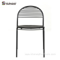 Minimalist design metal chair for dinning room stackable